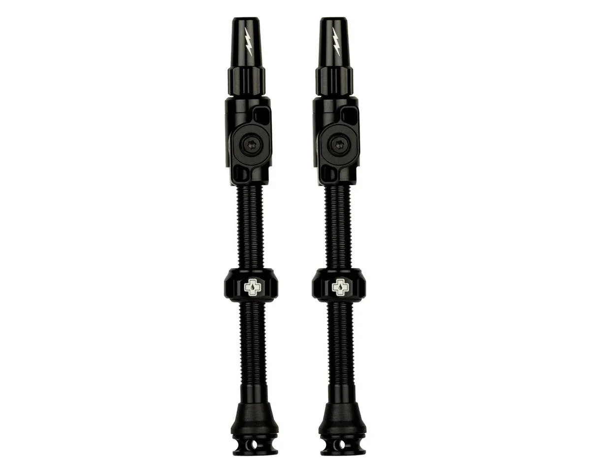 Muc-Off Big Bore Lite Tubeless Valves (Black) (Pair) (X-Large) (60mm)